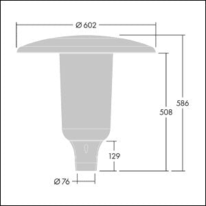 Thorn - Straßen- und Platzleuchte LED-Mastaufsatzleuchte ARS 18L105 #96632927 Z76, 740