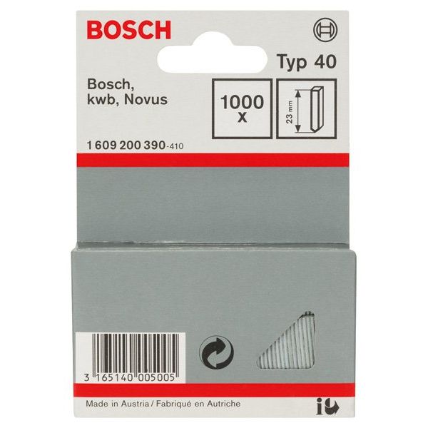 Bosch - Nagel für Nagelgerät Stift Typ 40, 23 1609200390 mm, 1000er-Pack