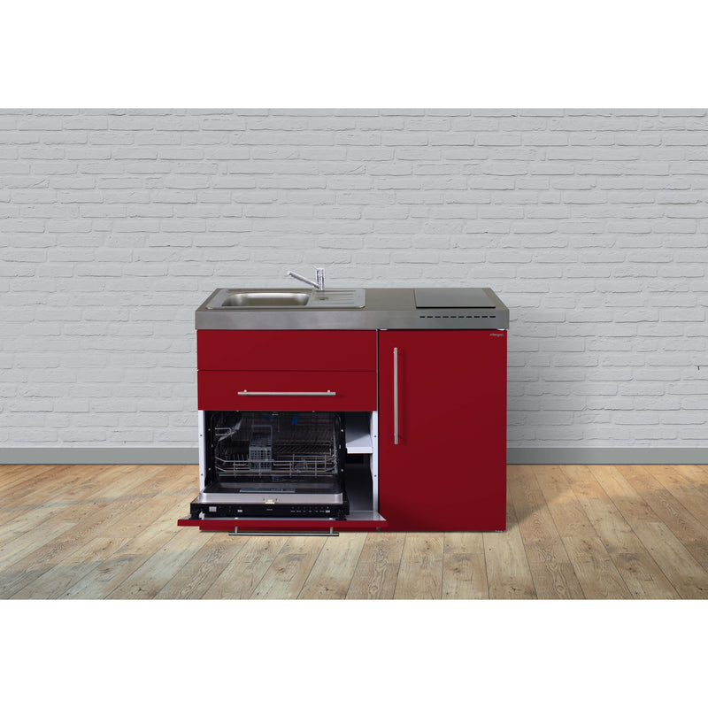 Stengel - Mini-Küche Miniküche Premiumline MPGSBR120GSGKFreBli Bordeauxrot