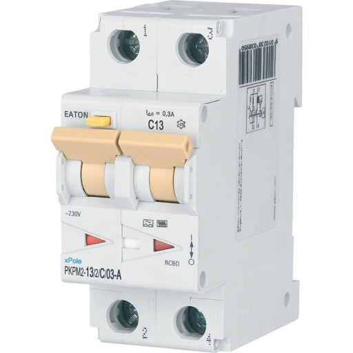 Eaton - Kombination FI-Schalter/Leitungsschutzschalter FI/LS Kombination PKPM2-13/2/C/03-A 13A 300mA