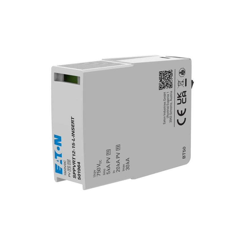 Eaton - Zubehör/Ersatzteile für Erdung und Blitzschutz PV-Überspannungsschutz SPPVRT12-15-L-INSERT 1500V,Klasse1und2