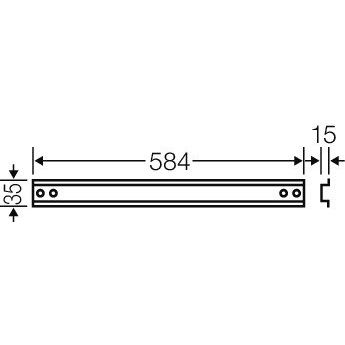 Hensel - Tragschiene Mi TS 60 584mmlang Hutpr.35mm