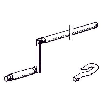 Somfy - Zubehör/Ersatzteile für Tor-/Rollladenantriebe Gelenkkurbel 9701386 1440mm links − 1 Stück