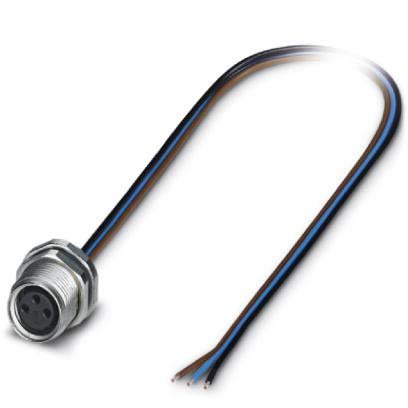 Phoenix Contact - Rundsteckverbinder, feldkonfektionierbar (Industriesteckverbinder) Einbausteckverbinder SACC-DSI-M8 #1456080 3-polig M8
