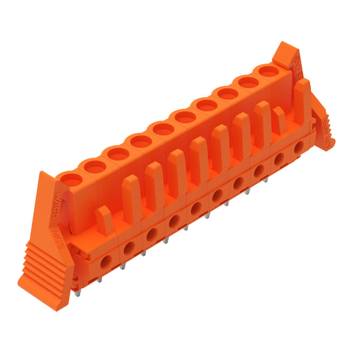 WAGO - Leiterplattensteckverbinder THT-Federleiste gerade 232-170/039-000 Maß 5,08mm,orange − 25 Stück