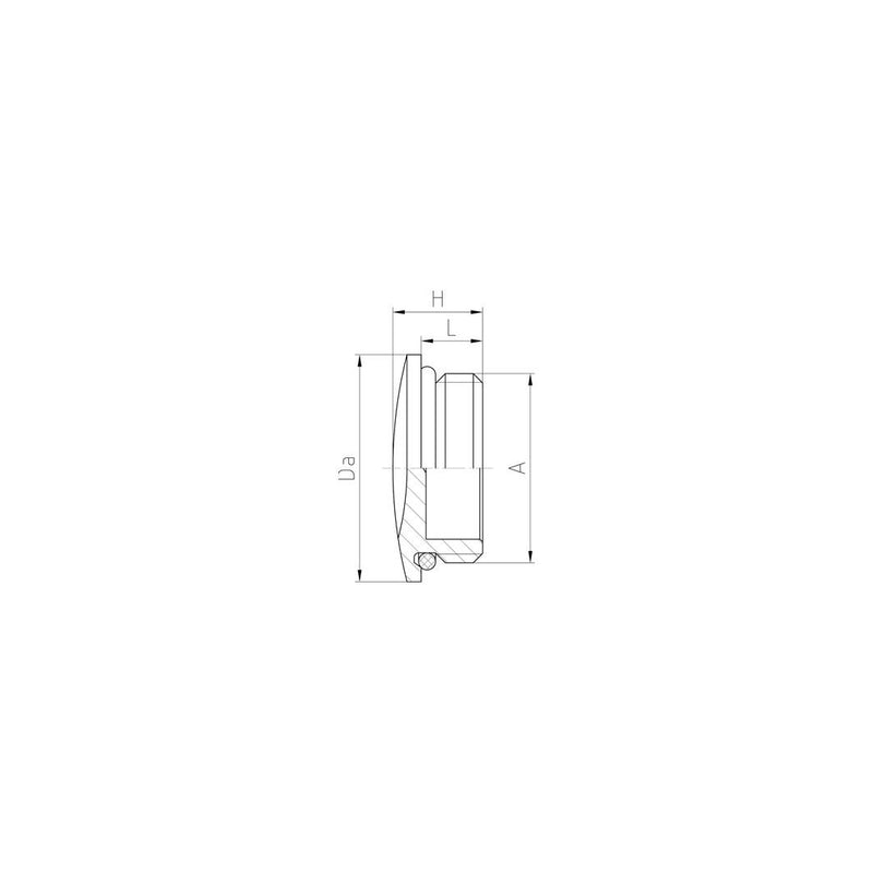 Jacob - Verschlussschraube V102-1020-03-EX MS-EX M20x1,5 − 100 Stück