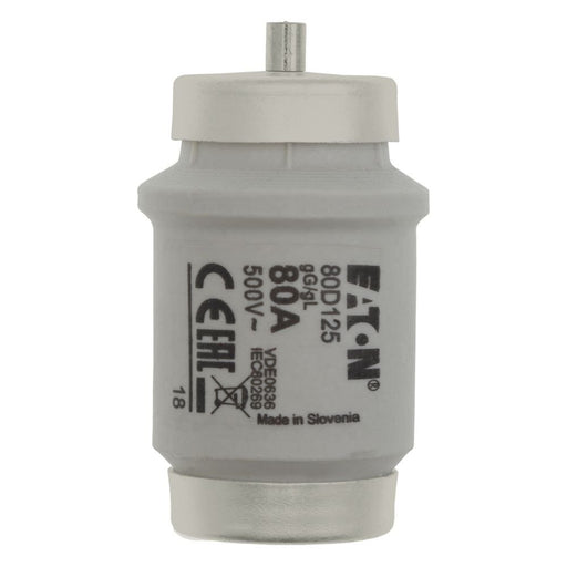 Eaton - D-Sicherungseinsatz Sicherungseinsatz Nieders. SICHERUNG-#80D125 80A AC 500V 50kA − 3 Stück