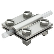OBO Bettermann - Verbinder für Blitzschutz Kreuzverbinder 252 8-10xFL30V4A 8-10mm − 10 Stück