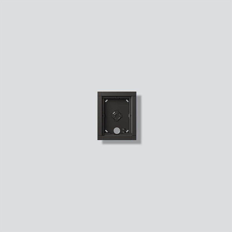 Siedle&Söhne - Montageelement für Türstation Gehäuse-Aufputz GA 612-1/1-01 DG Dunkelgrau-Glimmer