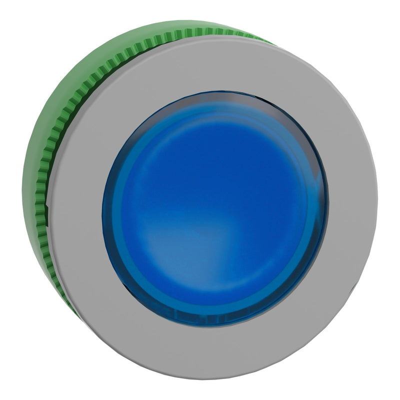 Schneider Electric - Frontelement für Drucktaster Leuchtdrucktaster ZB5FW363C0 blau, 30mm, in grau