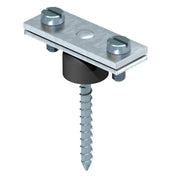 OBO Bettermann - Zubehör/Ersatzteile für Erdung und Blitzschutz Abstandsschelle 370 H m.Holzschr.52mm − 100 Stück