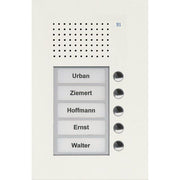 TCS Tür Control - Türstation für Türkommunikation Audio Außenstation PUK 5 PUK05/1-WS Tasten 1spaltig UP w