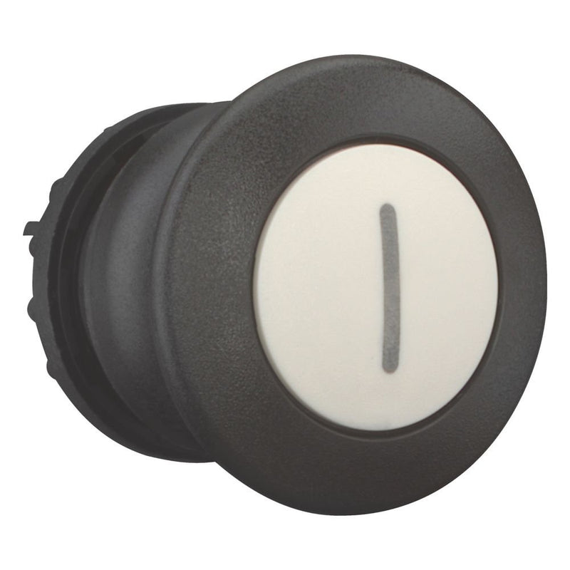 Eaton - Frontelement für Pilztaster Pilzdrucktaste M22S-DP-W-X1 weiss,beschriftet − 5 Stück
