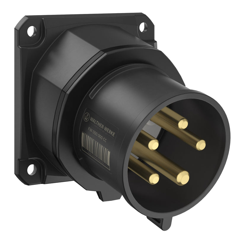 Walther Werke - CEE-Gerätestecker (IEC 60309) CEE NEO Phasenwender FW713507PH schräg 16A5P7h IP54 − 10 Stück