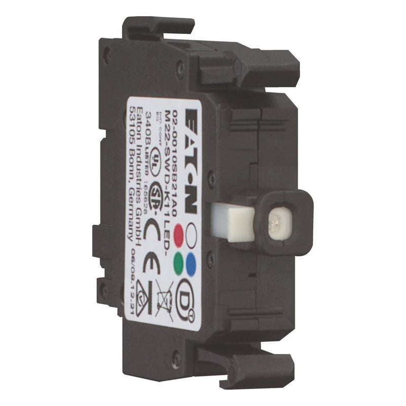 Eaton - Hilfsschalterblock Funktionselement M22-SWD-K11LED-W 2 Pos., LED-W, Front