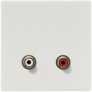 Jung - Multifunktions-Anschlussdose Multimedia-Anschluss lgr MA LS 1021 LG Cinch Audio/Tragring