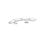 Niedax - Deckel Bogen für Kabeltragsystem GFK-Deckel für Bogen ULBGD 200 Breite 200mm