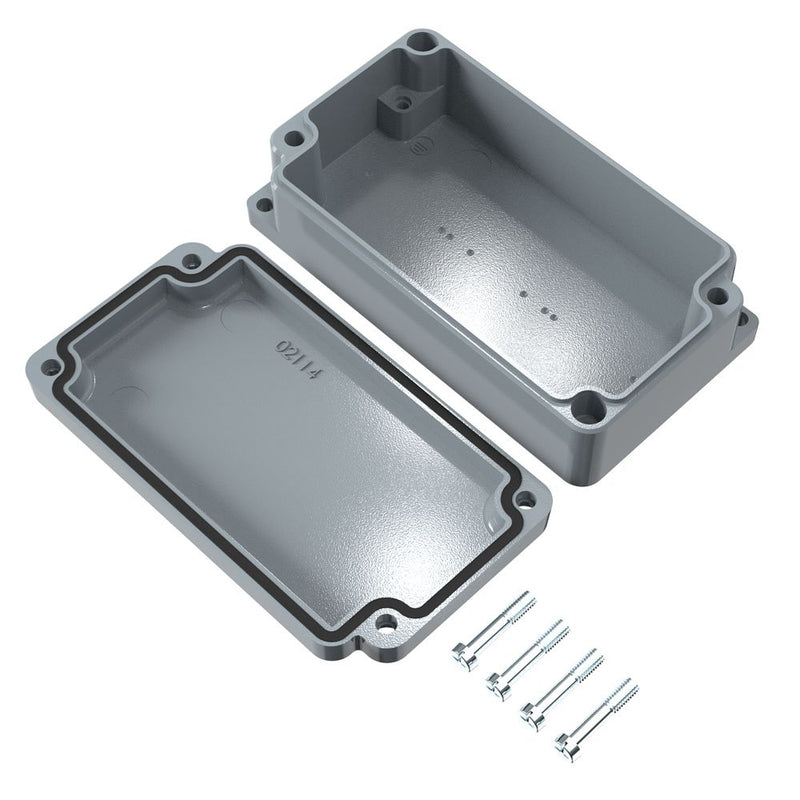 Rose System - Leergehäuse Aluminium Gehäuse 010612000 RAL7001