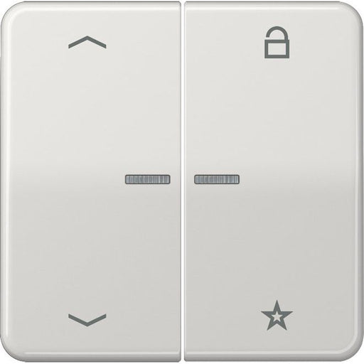 Jung - Bedienelement intelligent eNet Funk-Steuertaste FM CD 1701 P LG 2fach, Sym. Pfeil