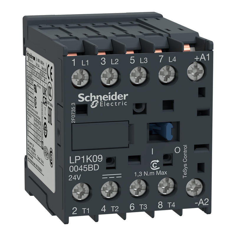Schneider Electric - Leistungsschütz zum Schalten von Wechselstrom Leistungsschütz LP1K090045BD 4-polig