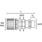 HellermannTyton - Kunststoff-Wellschlauch-Verschraubung KS-Verschraubung HGL13-SCG-M16 IP68 − 10 Stück