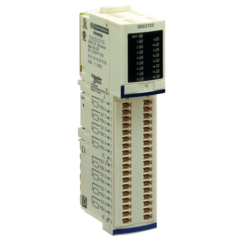 Schneider Electric - Feldbus, Dez. Peripherie - Digitales Ein-/Ausgangs-Modul Digital-Ausgangsmodul STBDDO3705 24VDC 500mA