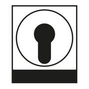 Jung - Abdeckung/Bedienelement für Installationsschalterprogramme Abdeckung aws A 528 PL WW für Schlüsselschalt