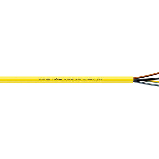 Lapp Kabel&Leitung - Energiekabel < 1 kV, für ortsveränderlichen Einsatz ÖLFLEX CLASSIC 100 YELLOW 00104043/500 4G2,5 − 500 Meter