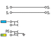 WAGO - Initiator/Aktor-Reihenklemme 3-Leiter-Aktorenklemme 2000-5317/102-000 für PNP-(plus-) − 50 Stück
