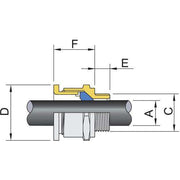 Stahl - Kabelverschraubung CMP-75-A2F CMP-75A2F KLE MsNi M
