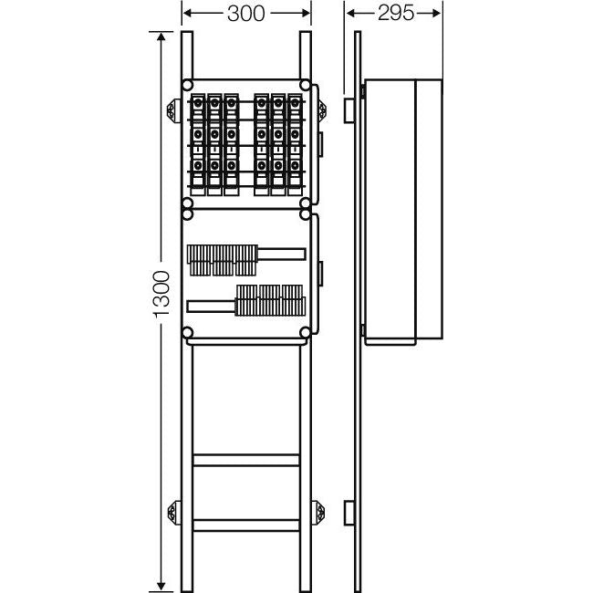 Hensel - Verteilerschrank für Energieversorgung Erweiterung Mi EV 11kW 0000 f.6 Ladep. a 11kW