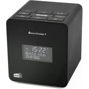 Soundmaster - Radio DAB+/UKW-RDS Uhrenradio UR109SW sw mit Sprachaufnahme − 2 Stück