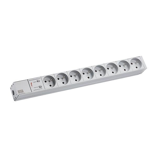 Bachmann - Power distribution unit (PDU) 19Zoll Steckdosenleiste 8f 333.4061 1HE, m.Übersp.Schutz