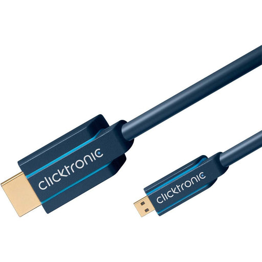 Clicktronic - Konfektioniertes A/V-Kabel Micro-HDMI-Adapterkabel 70328 2m,Ethernet