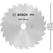 Bosch - Kreissägeblatt PRO Wood cordless 2608837690 Kreissägeblatt 173 x