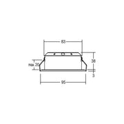 Brumberg Leuchten - Downlight/Strahler/Flutlicht LED-Einbauleuchte 12476173 1800-2800K rund weiß
