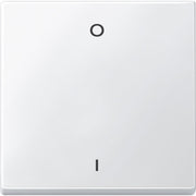 Merten - Abdeckung/Bedienelement für Installationsschalterprogramme Wippe Kennz.0/1 pws 434219 f.Wippscha.Einsatz