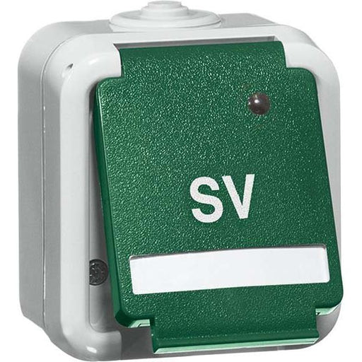 Peha - Schalter-/Steckdosenkombination SCHUKO-Steckdose 1-fach gr D 6620 WAB GRÜN SV 16A 250V 2-pol.SV