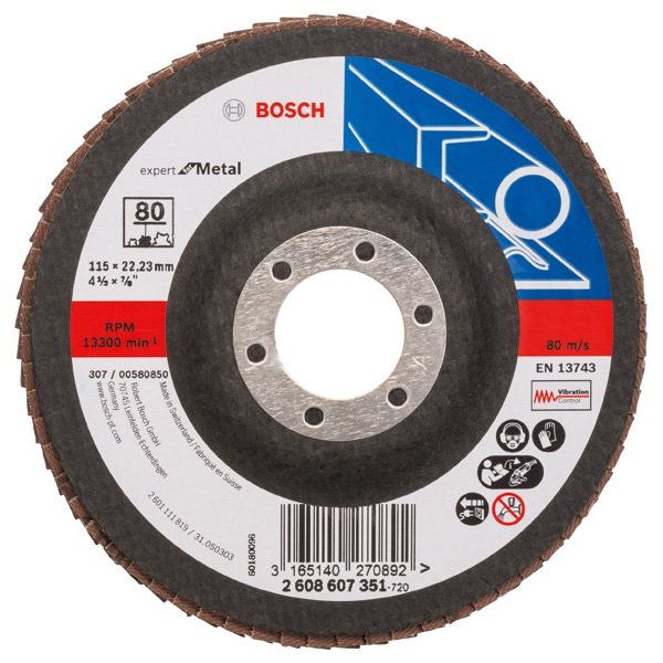 Bosch - Trenn-/Schleifscheibe Fächerschleifscheibe X551 2608607351 Expert for Metal