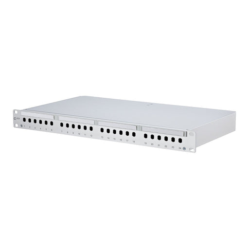 Metz Connect - Frontpanel/Patchpanel leer (Schaltschrank) LWL-Box leer alu. OpDAT PF für 24ST