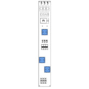 GSAB Elektrotechnik - CEE-Steckdosen-Kombination (IEC 60309) Systemleiste 99.00.024-Zdig 3xSchutz.+3xStromzäh