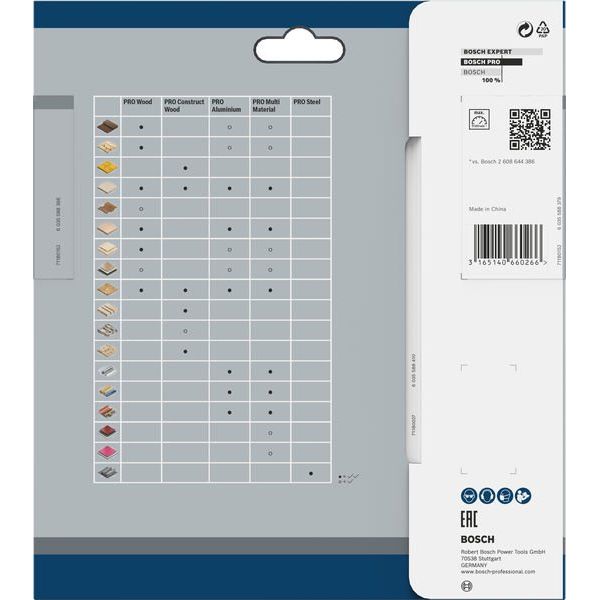 Bosch - Kreissägeblatt PRO Wood Kreissägeblatt, 2608642601 165 x 1,7 x 20 mm