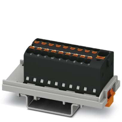 Phoenix Contact - Durchgangs-Reihenklemme Verteilerblock PTFIX4/18X1,5-NS35BK − 20 Stück