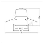 Zumtobel Group - Lichtregelsystemkomponente PIR-Sensor basicDIM #28003391 weiß