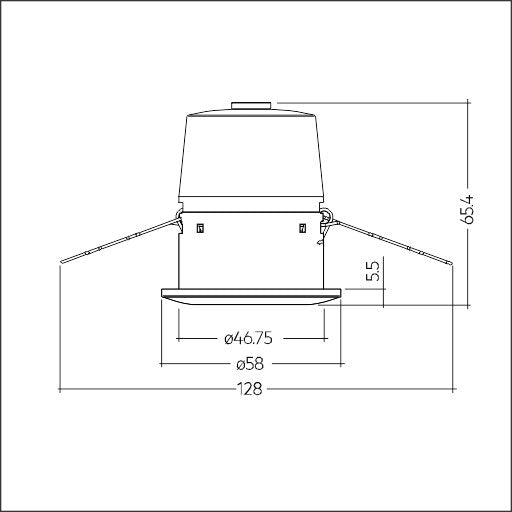 Zumtobel Group - Lichtregelsystemkomponente PIR-Sensor basicDIM #28003391 weiß