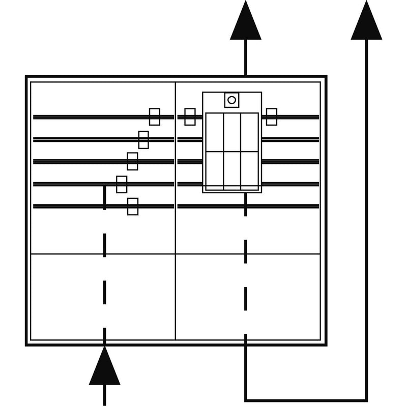 ABN - Anschlussschrank Einspeisegehäuse GAG2312N 5-polig 1x NH00