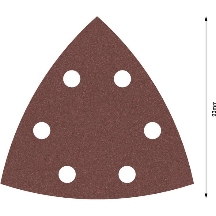 Bosch - Schleifpapier/Schleifvlies PRO F460 Schleifblatt, 93 2608621689 x 93 mm G240 5-tlg