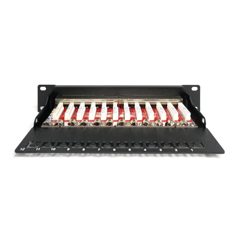 DIGITUS - Patchpanel Kupfer Patchpanel DN-91612S-EA 10 Zoll 12x Cat6A