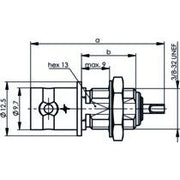 Telegärtner - Koax-Steckverbinder BNC-Einbaubuchse au 100023372 UG1094/U − 5 Stück