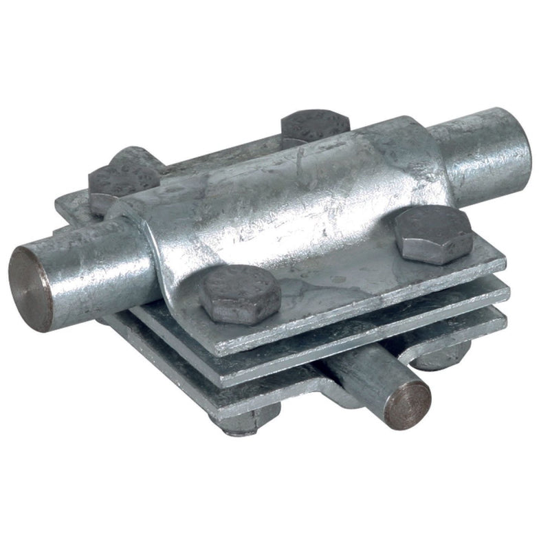 DEHN - Verbinder für Blitzschutz Kreuzstück St/tZn KS8.1016FL30ZPSTTZN f.Rd 8-10/16mm